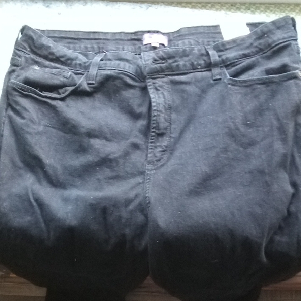 NYDJ Black Skinny Jeans Soft Cotton Denim